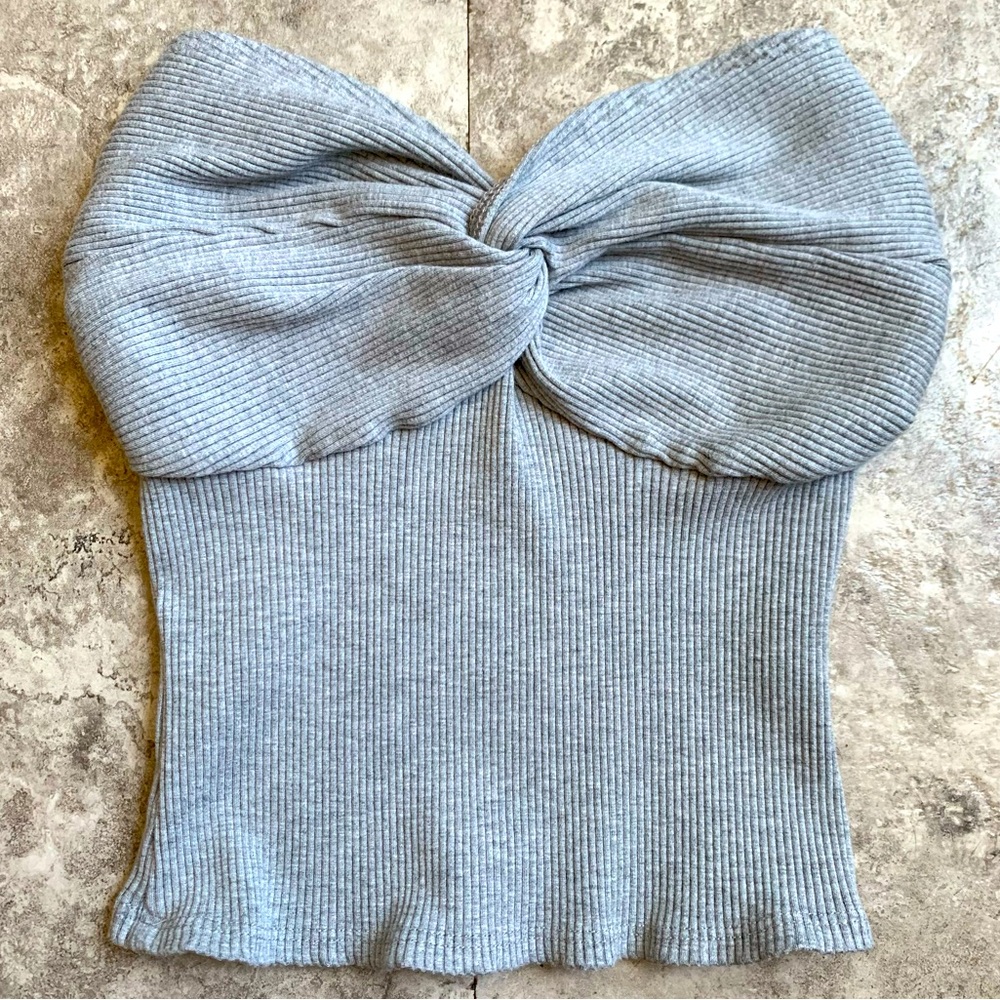 Strapless Ribbed Top Size Small